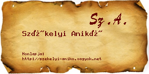 Székelyi Anikó névjegykártya