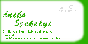 aniko szekelyi business card